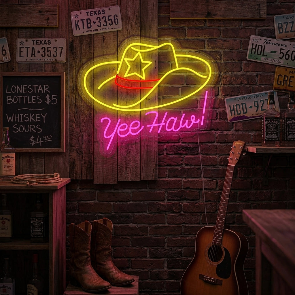"Yeehaw" Enseigne néon