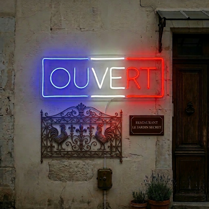 "Ouvert" Enseigne néon