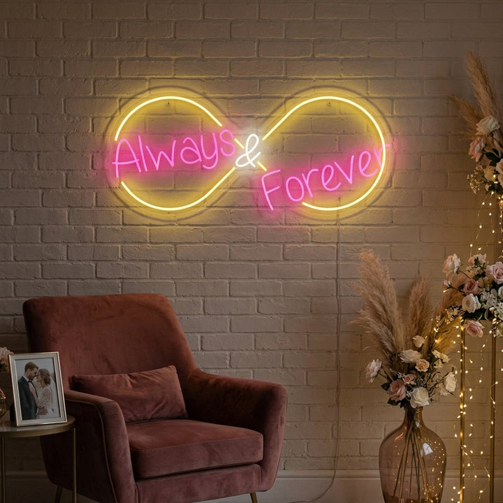"Always and Forever" Enseigne néon