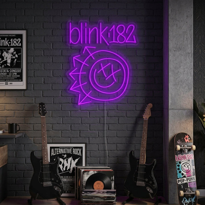 "Blink 182" Enseigne néon
