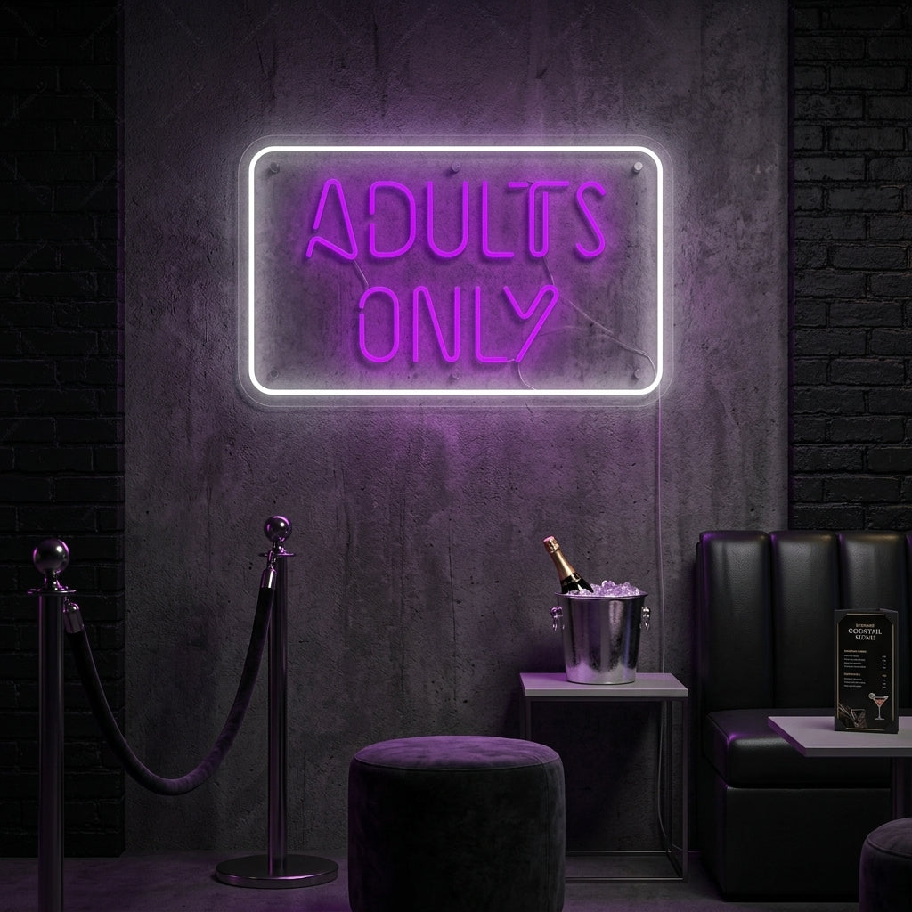 "Adult Only" Enseigne néon