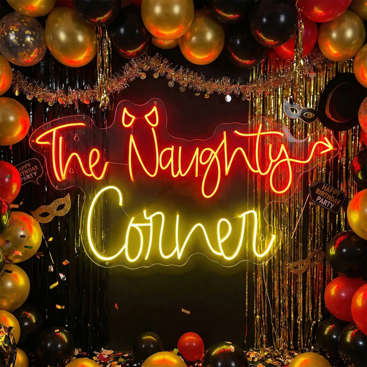 "The Naughty Corner" Enseigne néon