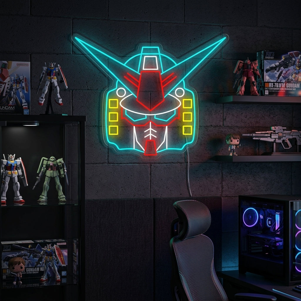 "Gundam Robot" Enseigne néon