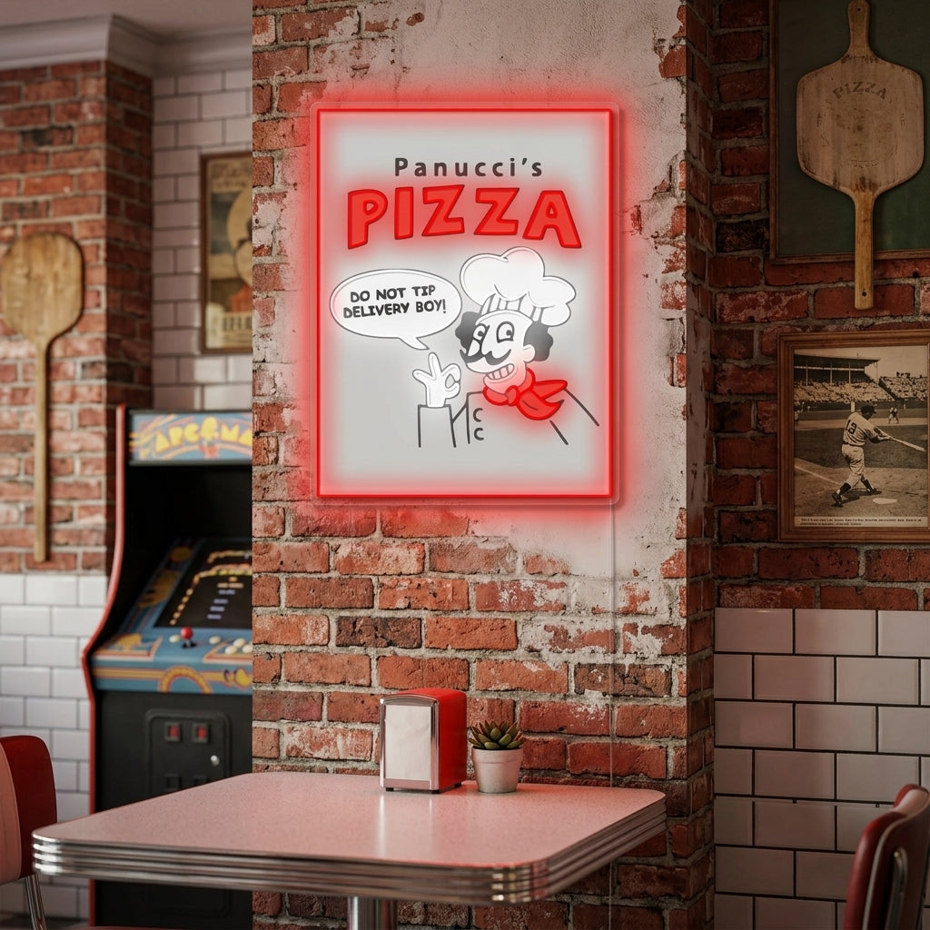 "Panucci's Pizza" Enseigne néon