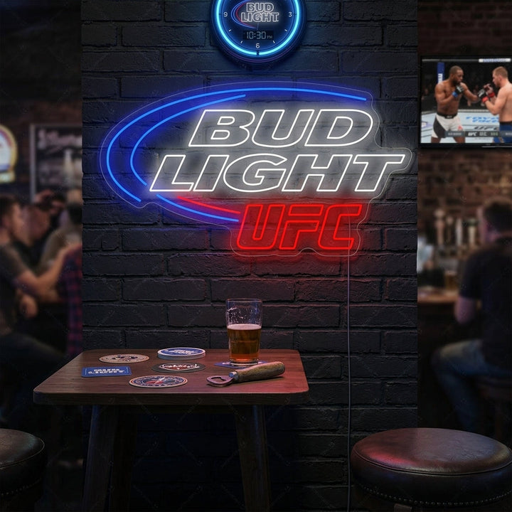 "Bud Light UFC" Enseigne néon
