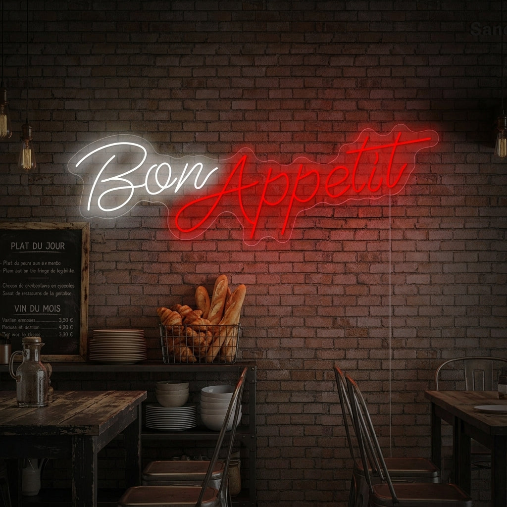 "Bon Appetit" Enseigne néon