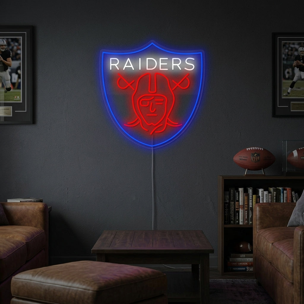"Raiders" Enseigne néon