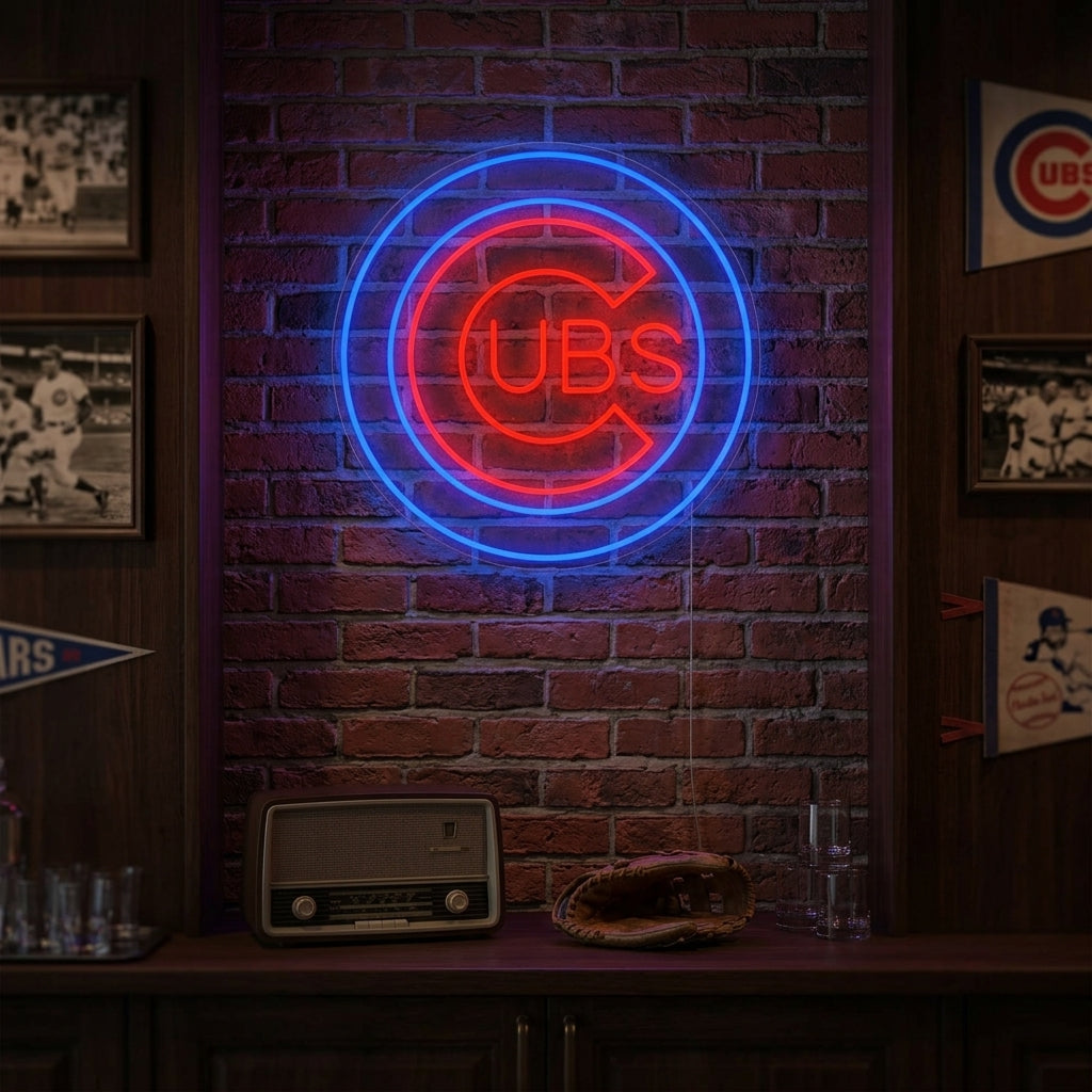 "CUBS" Enseigne néon