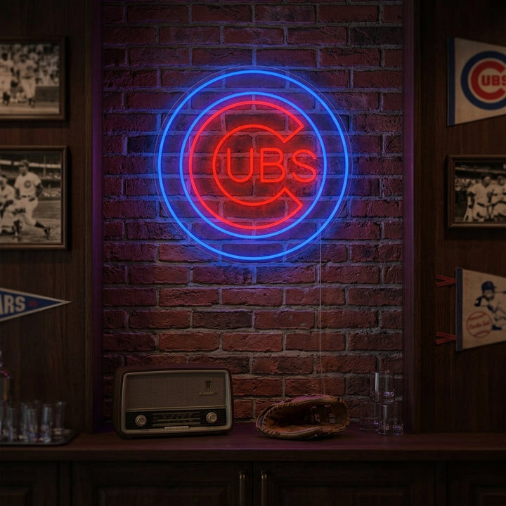 "CUBS" Enseigne néon