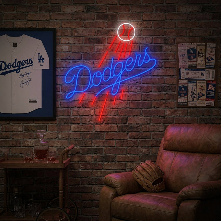 "Los Angeles Dodgers" Enseigne néon