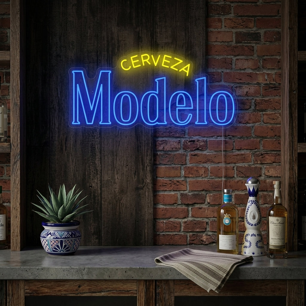 "Cerveza Modelo" Enseigne néon