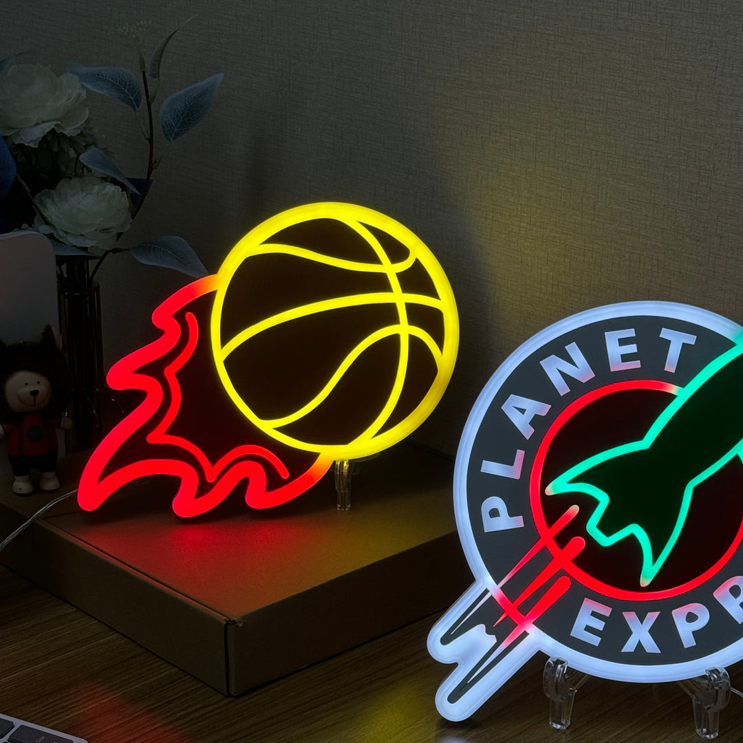 "Basket-ball flamboyant" Neon Like