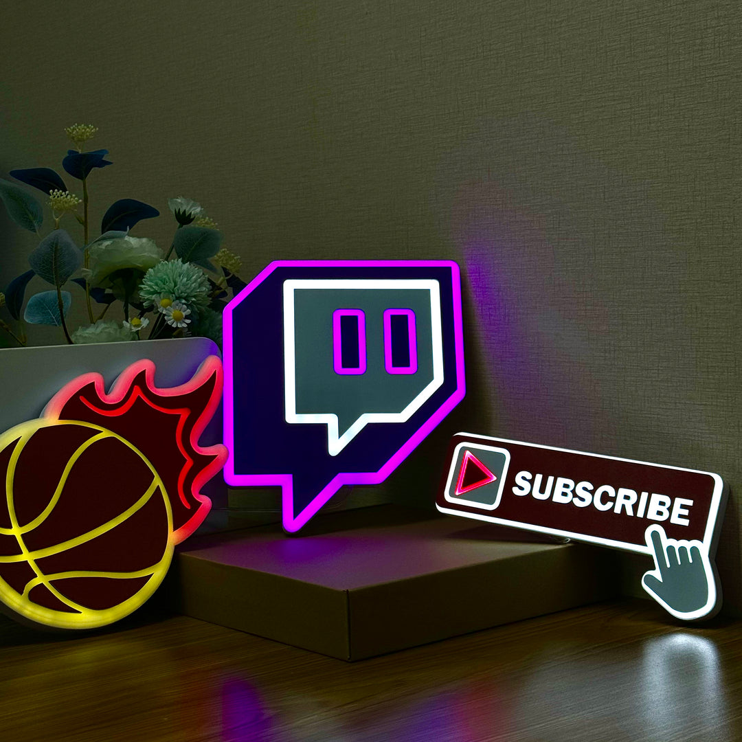 "Logo Twitch" Neon Like