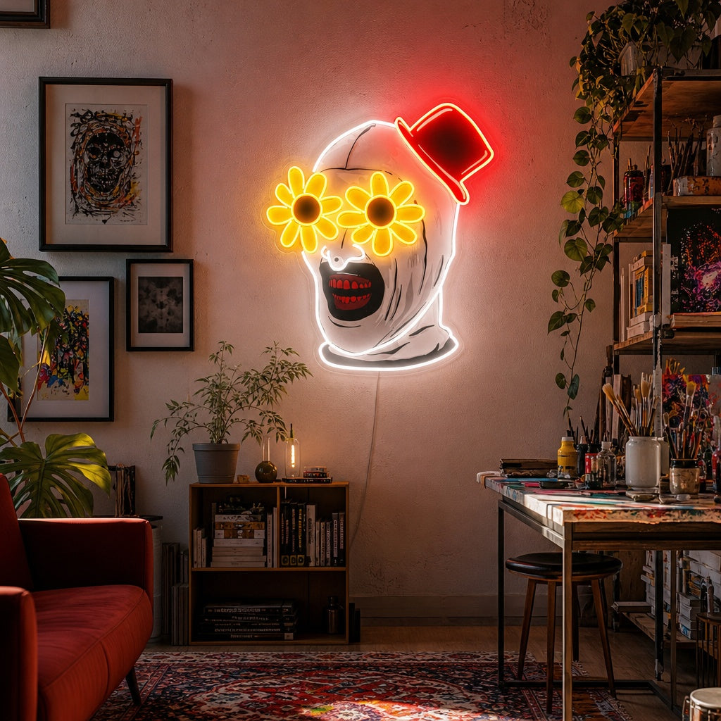 "Art the Clown" Enseigne Lumineuse en Néon