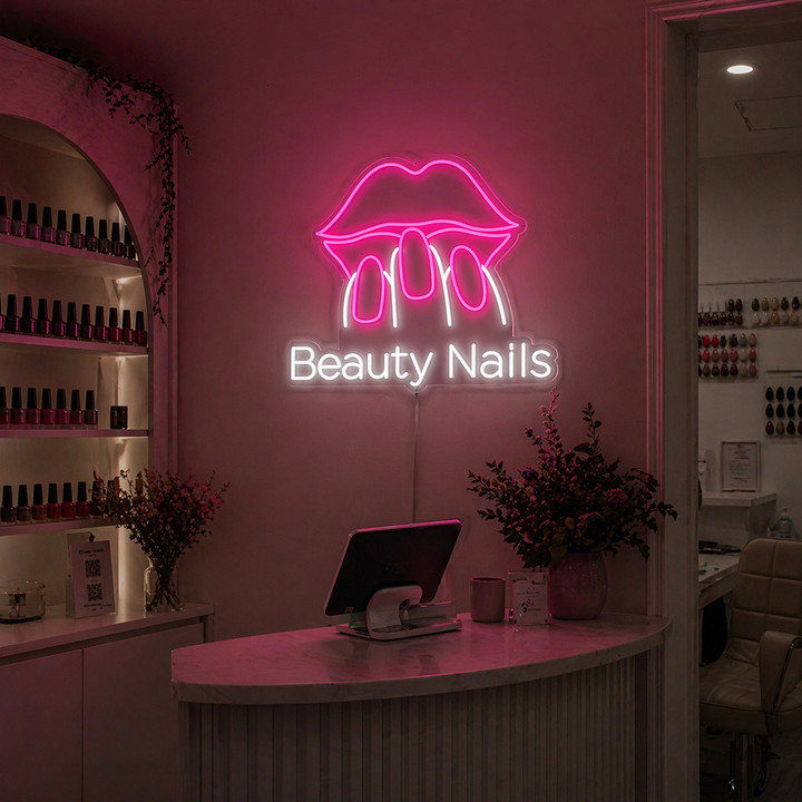 "Beauty Nails" Lumineuse en Néon