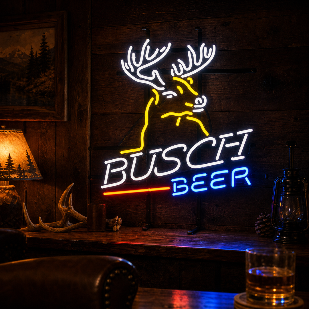 Busch Deer Enseigne Lumineuse en Néon