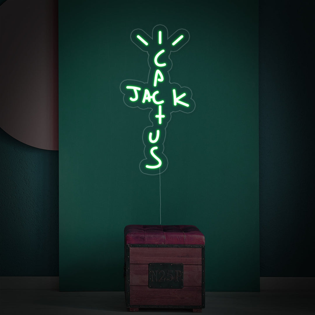 "Cactus Jack" Enseigne Lumineuse en Néon