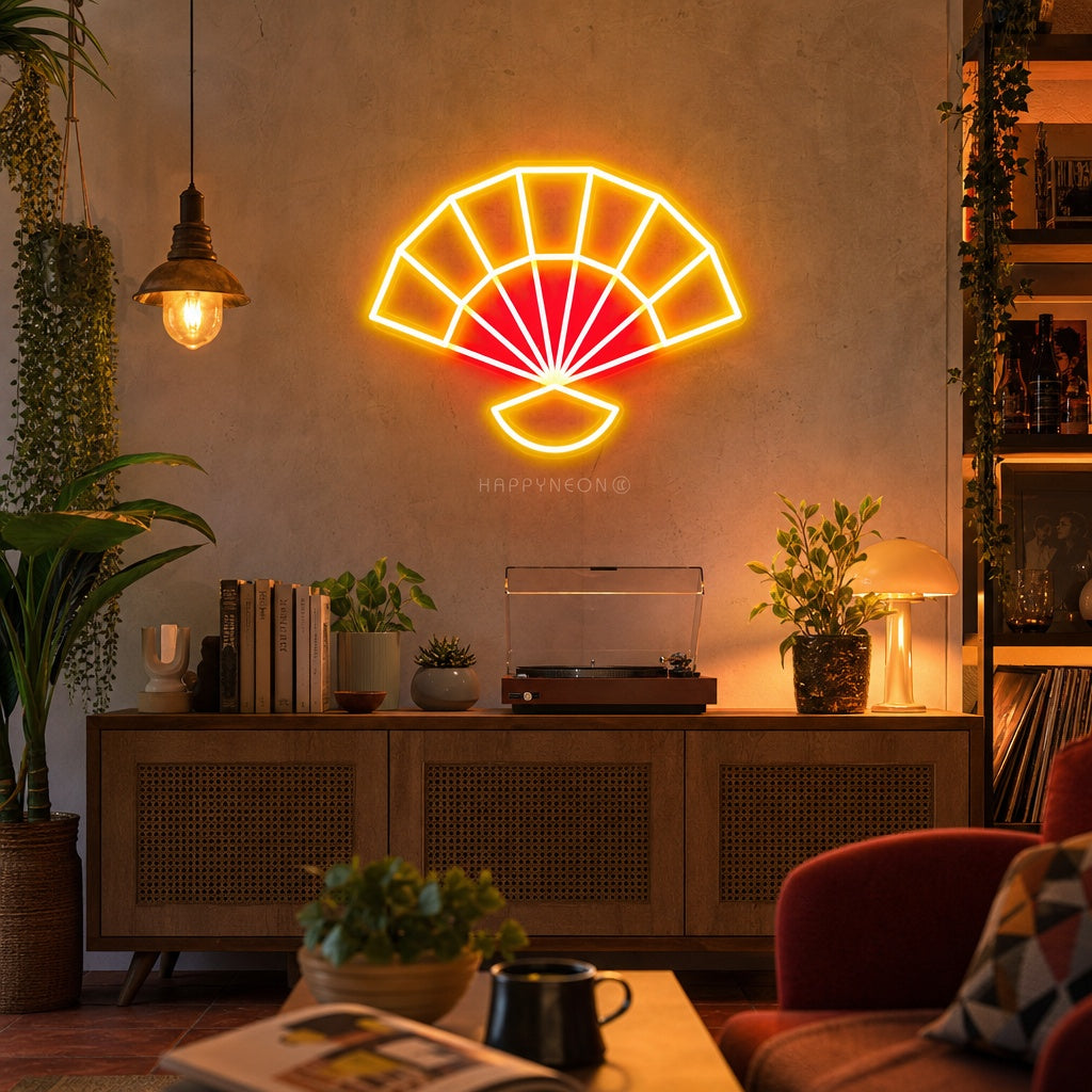 "Chinois Ventilateur" Enseigne Lumineuse en Néon