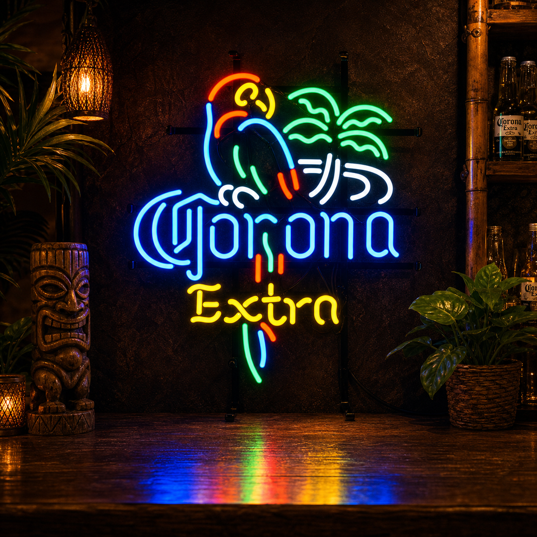 Corona Extra Parrot Beer Enseigne Lumineuse en Néon