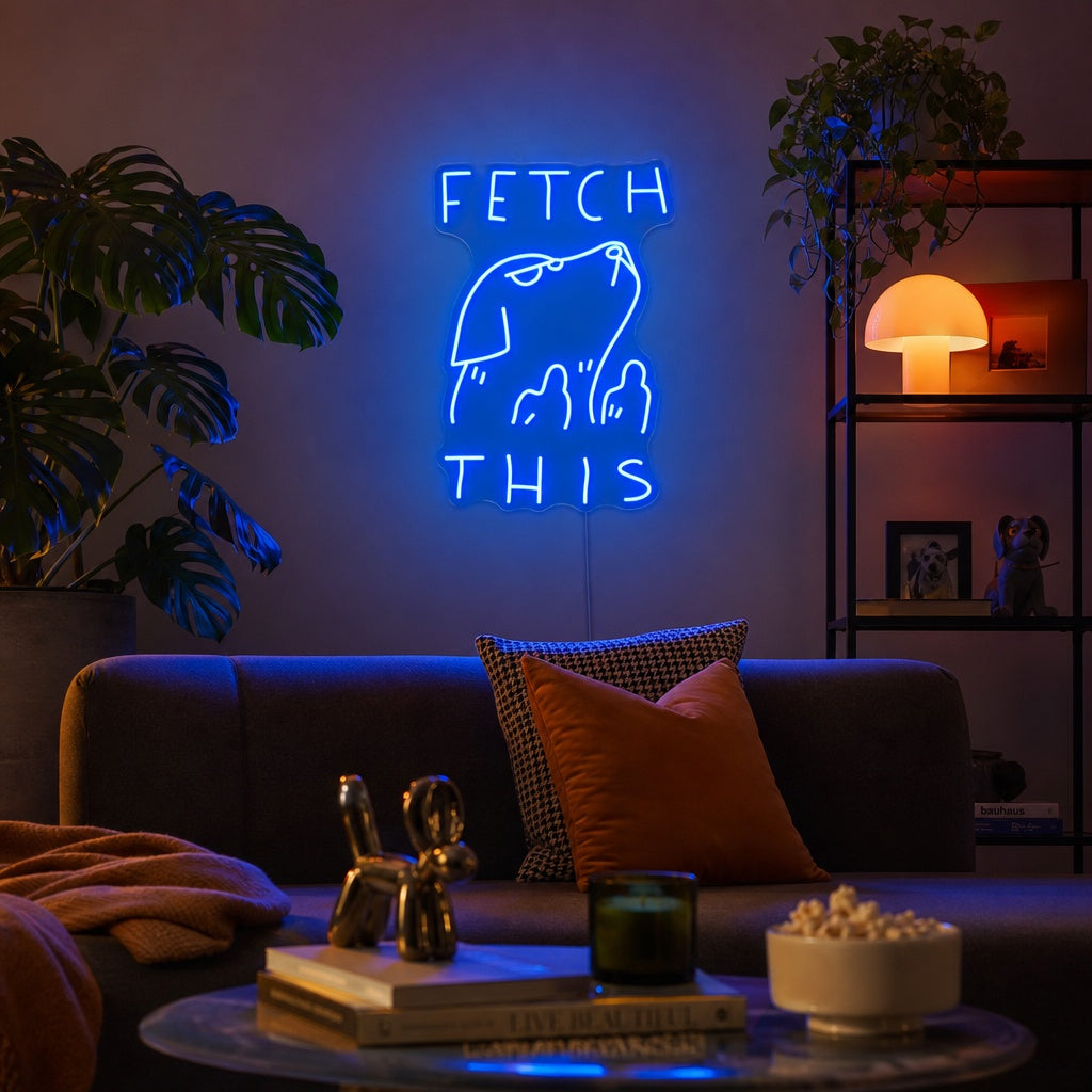 "Fetch This" Enseigne néon