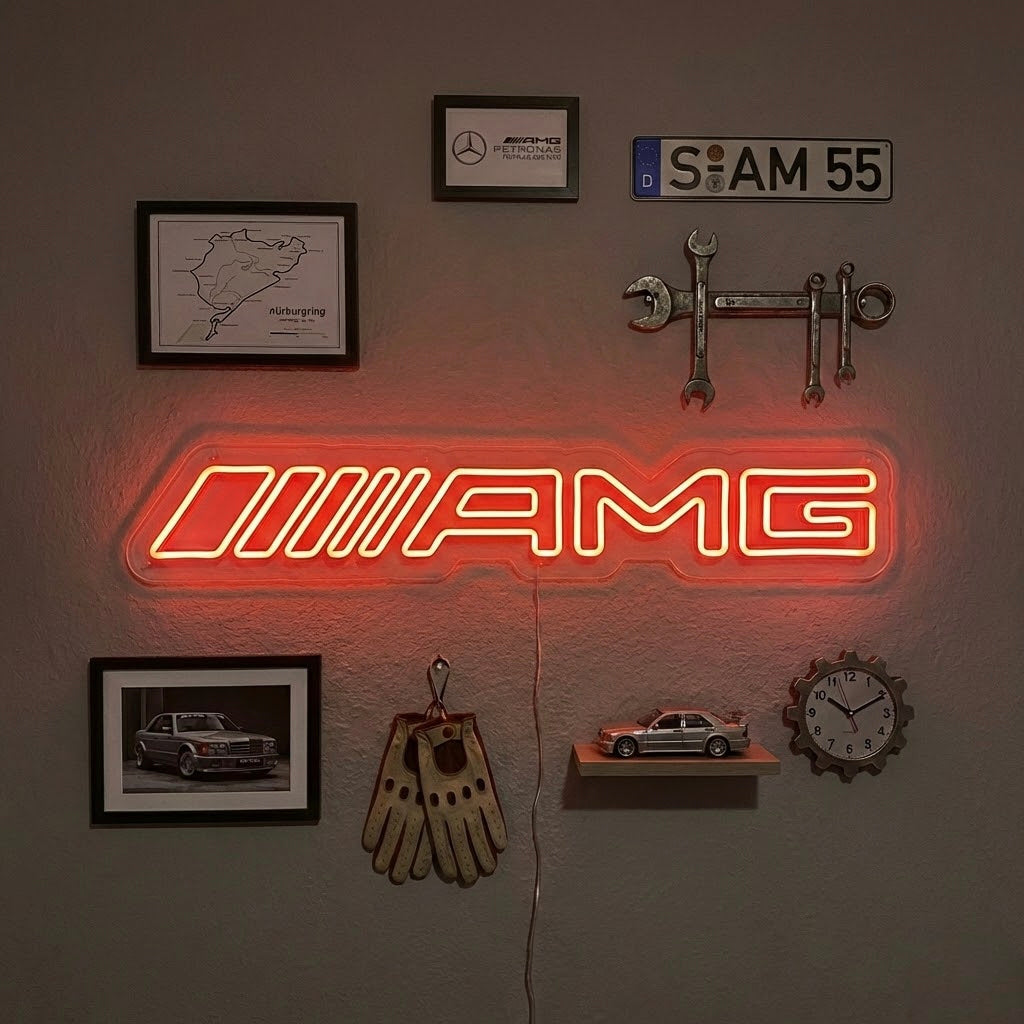 Enseigne néon performance automobile