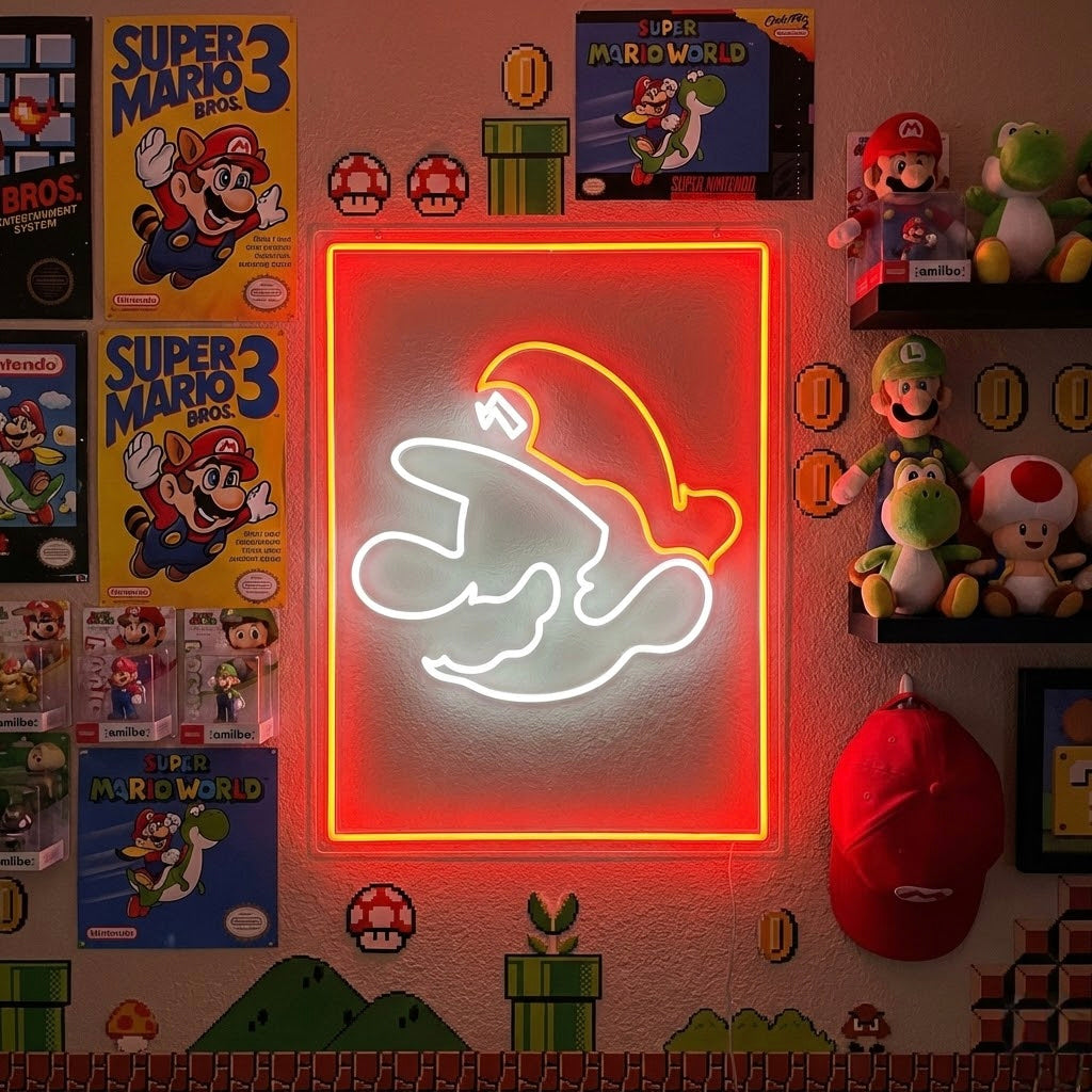 Enseigne néon décoration salle de jeux