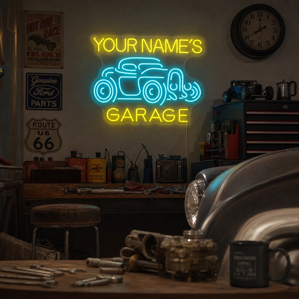 "Jack Garage" Enseigne Lumineuse en Néon