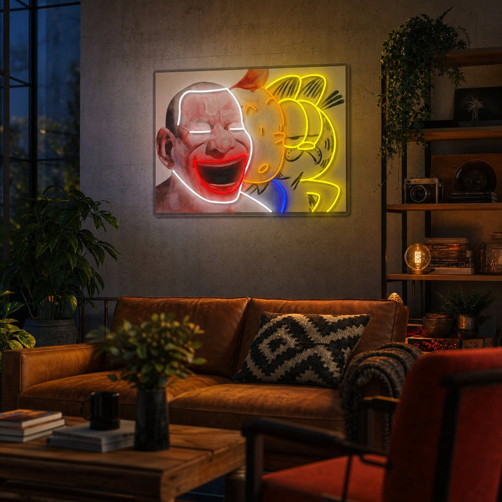 "Hom" Enseigne néon LED imprimée UV