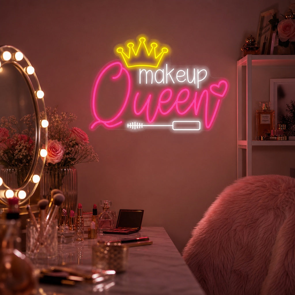 "Makeup Queen" Lumineuse en Néon
