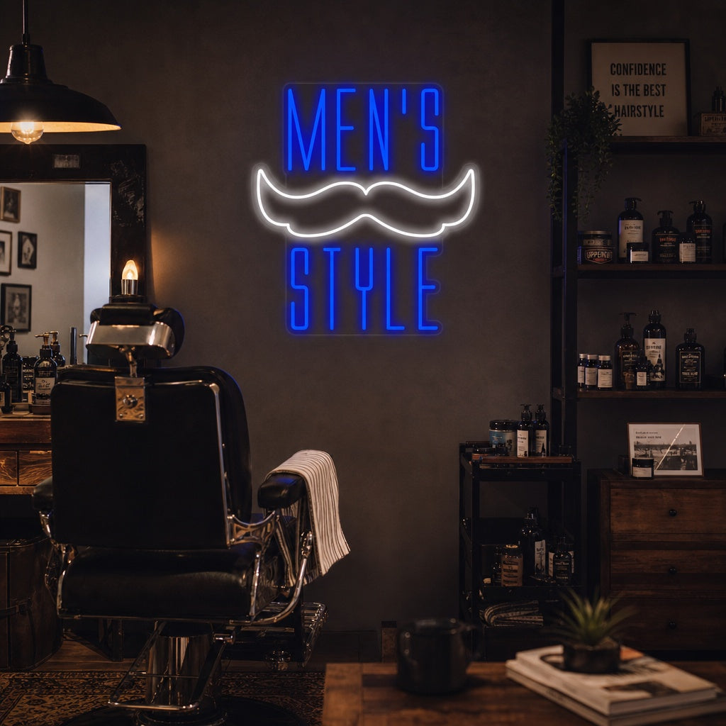 "Mens Style" Lumineuse en Néon