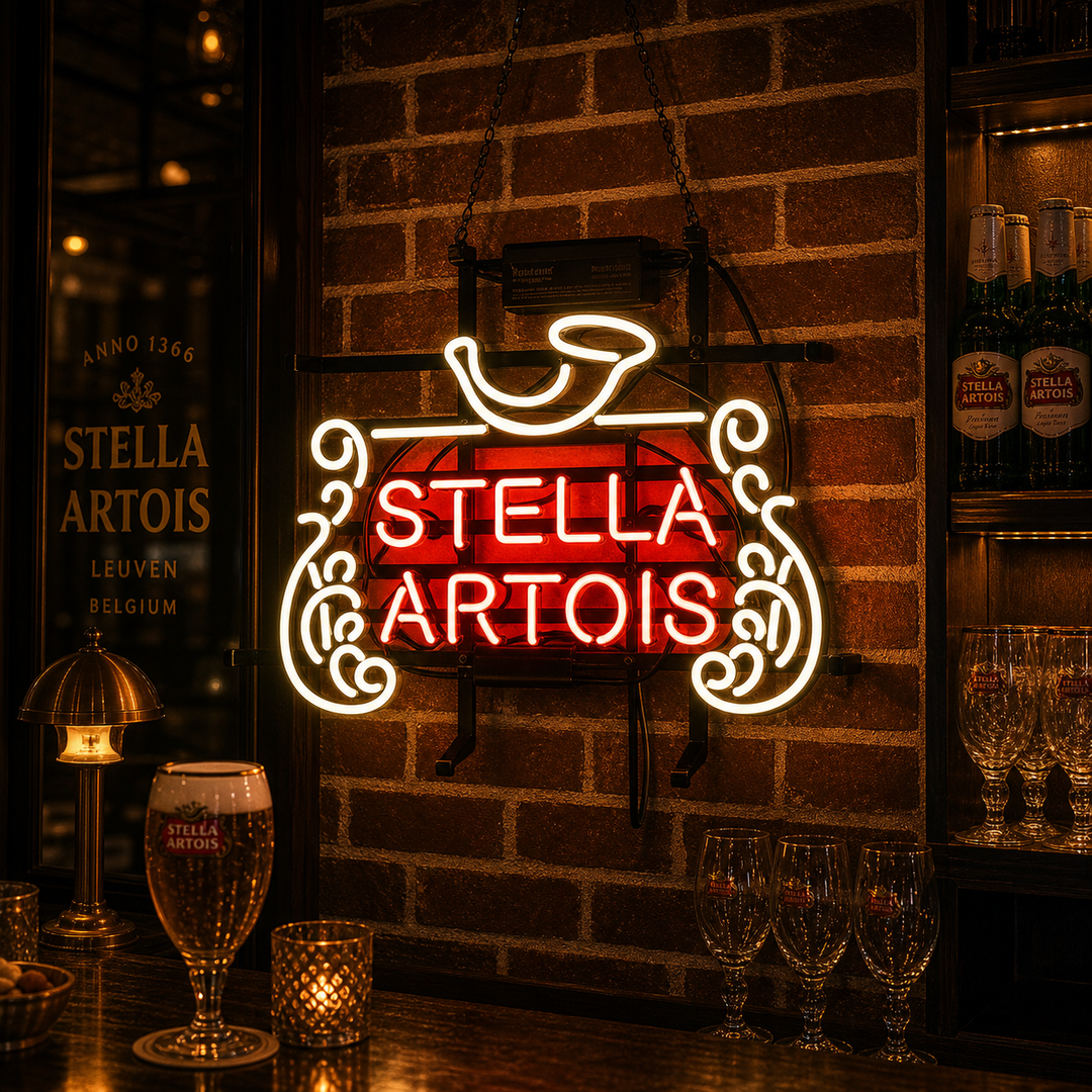 New Stella Artois Belgian Lager Enseigne Lumineuse en Néon