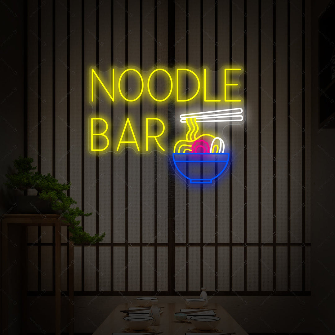 Noodle Bar Enseigne néon, Décoration de restaurant japonais