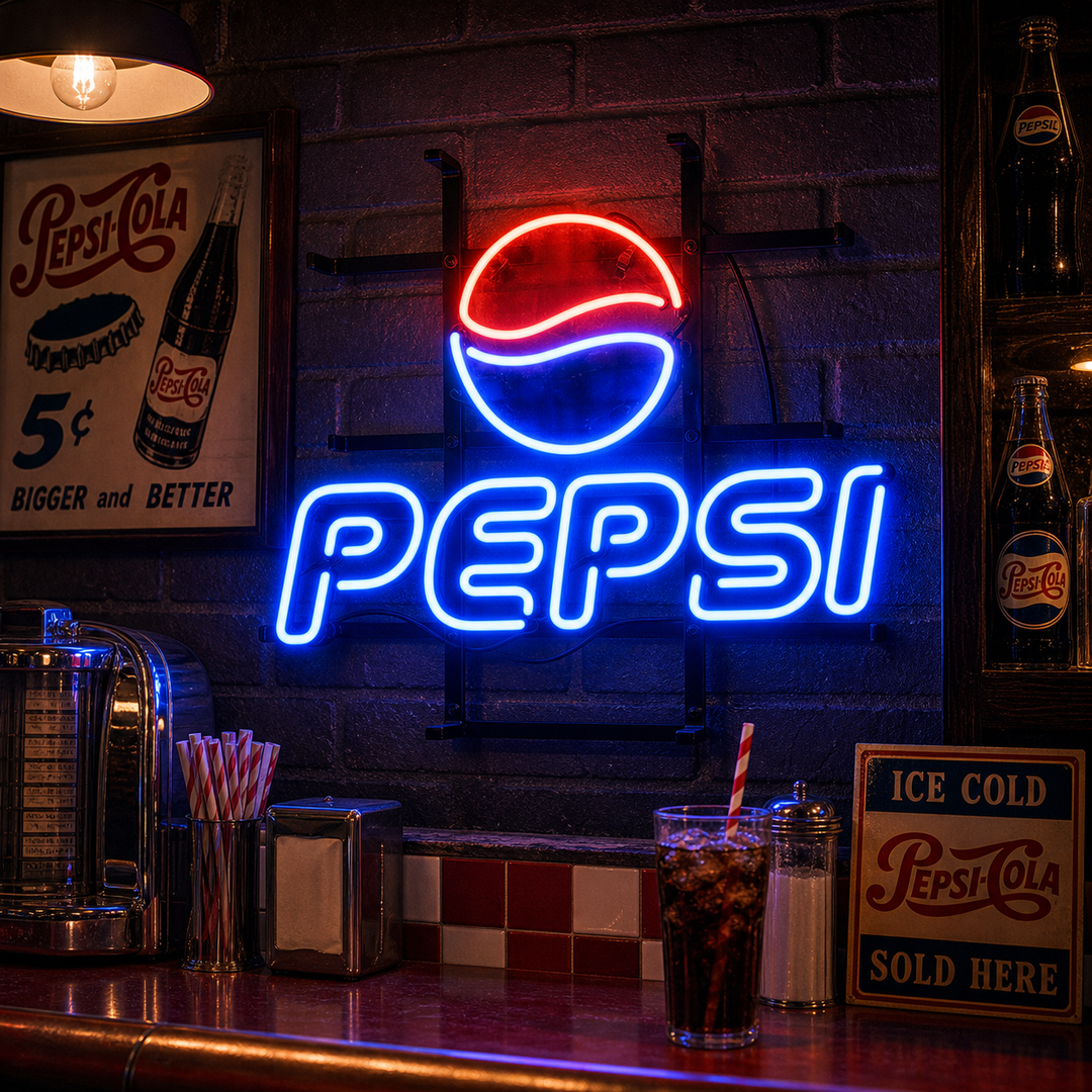 Pepsi Soda Enseigne Lumineuse en Néon