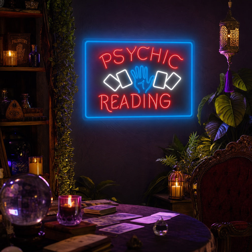 "Psychic Readings" Lumineuse en Néon