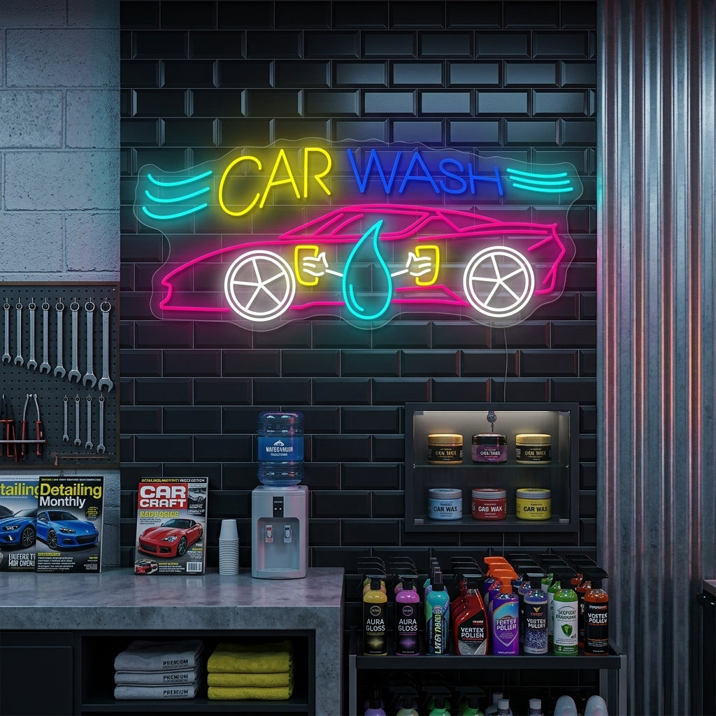 "Car Wash" Enseigne néon