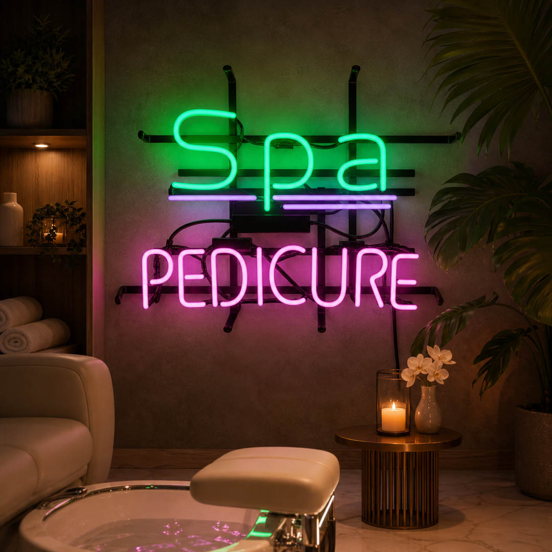 "Spa Pedicure" Enseigne Lumineuse en Néon