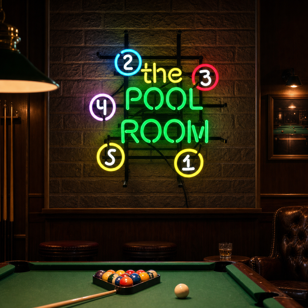 The Pool Room Enseigne Lumineuse en Néon