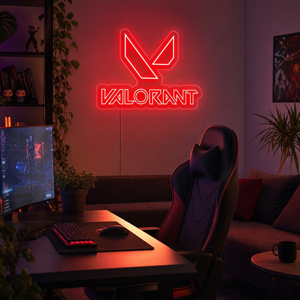 "Valorant, Game Wall Art" Enseigne Lumineuse en Néon