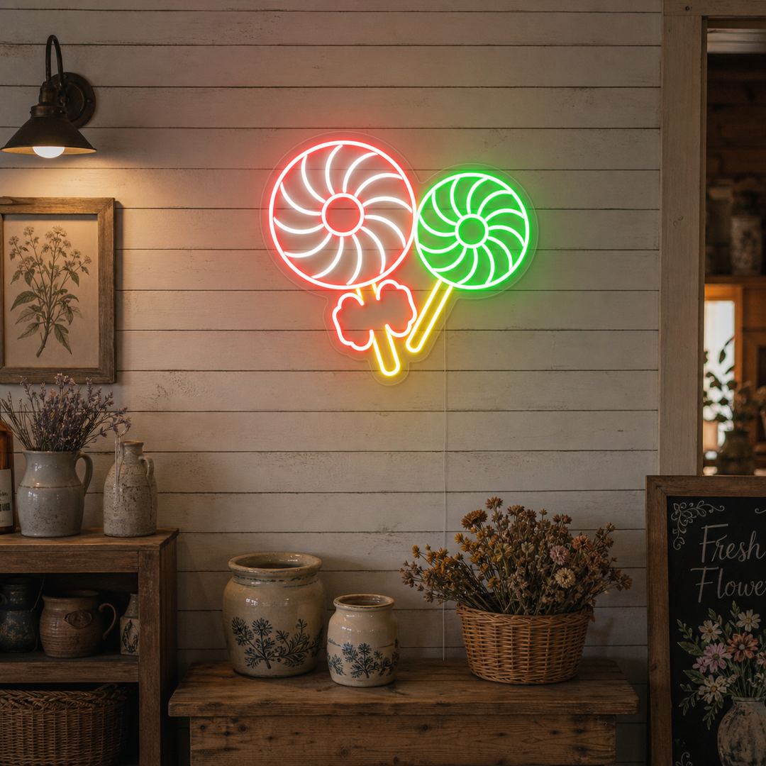 "Petit Ventilateur" Enseigne Lumineuse en Néon