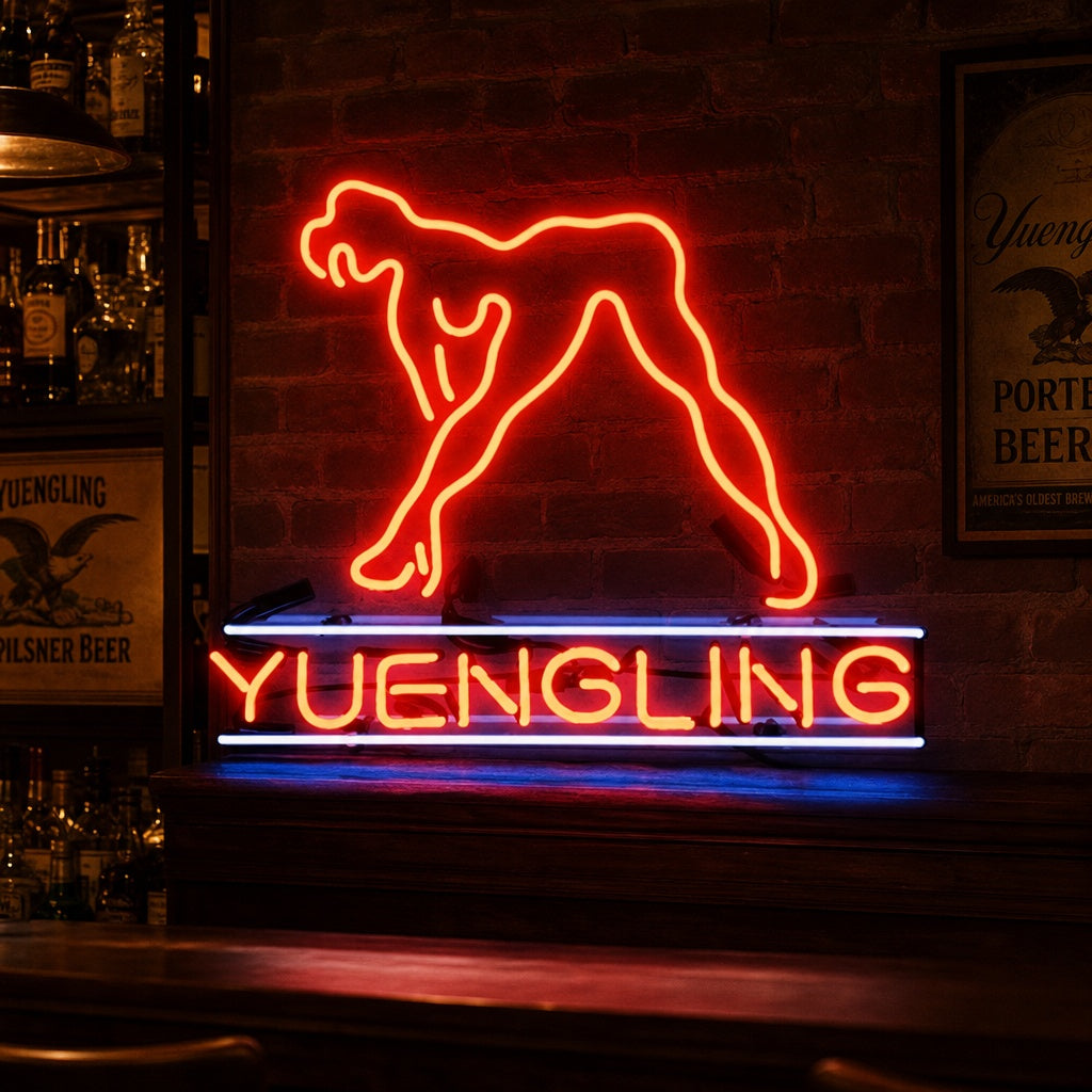 Yuengling Live Nudes Girl Enseigne Lumineuse en Néon