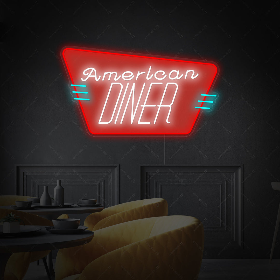 "American Diner" Enseigne néon