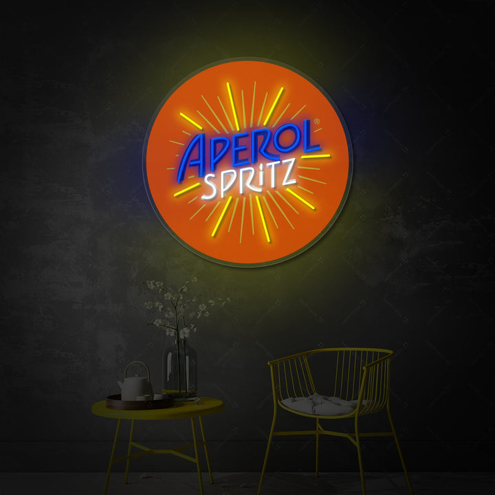 "Italie Aperol Spritz" Enseigne Lumineuse en Néon