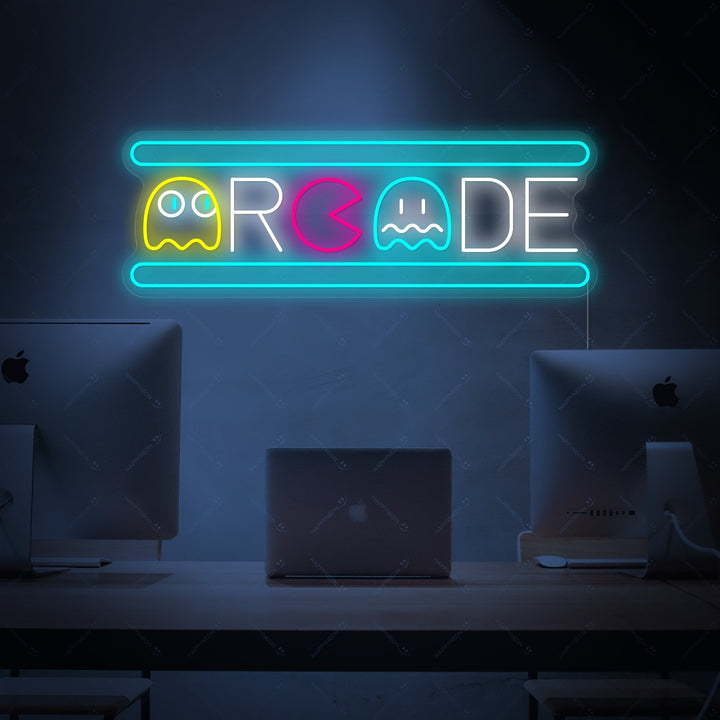 "Arcade Ghost" Enseigne néon