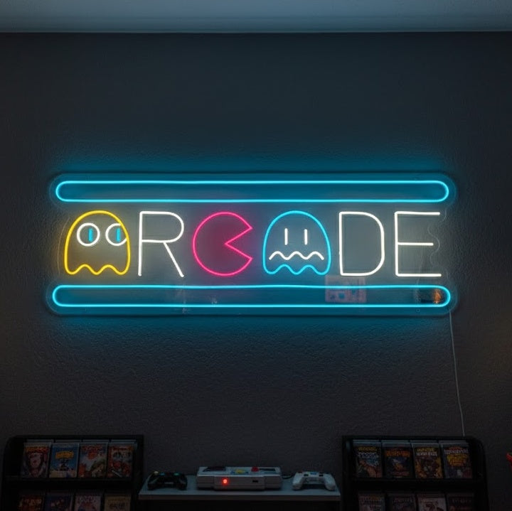 "Arcade Ghost" Enseigne néon