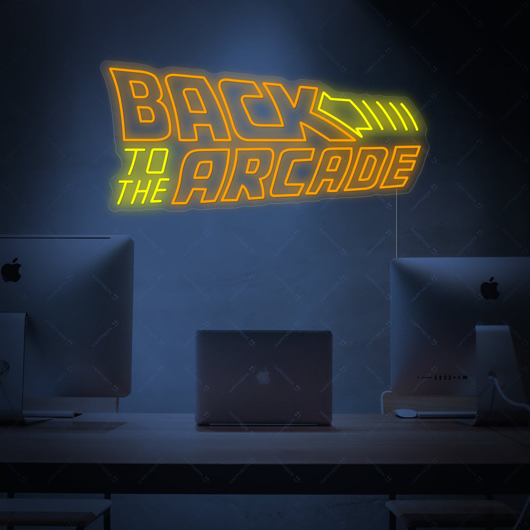 "Back To The Arcade" Enseigne néon