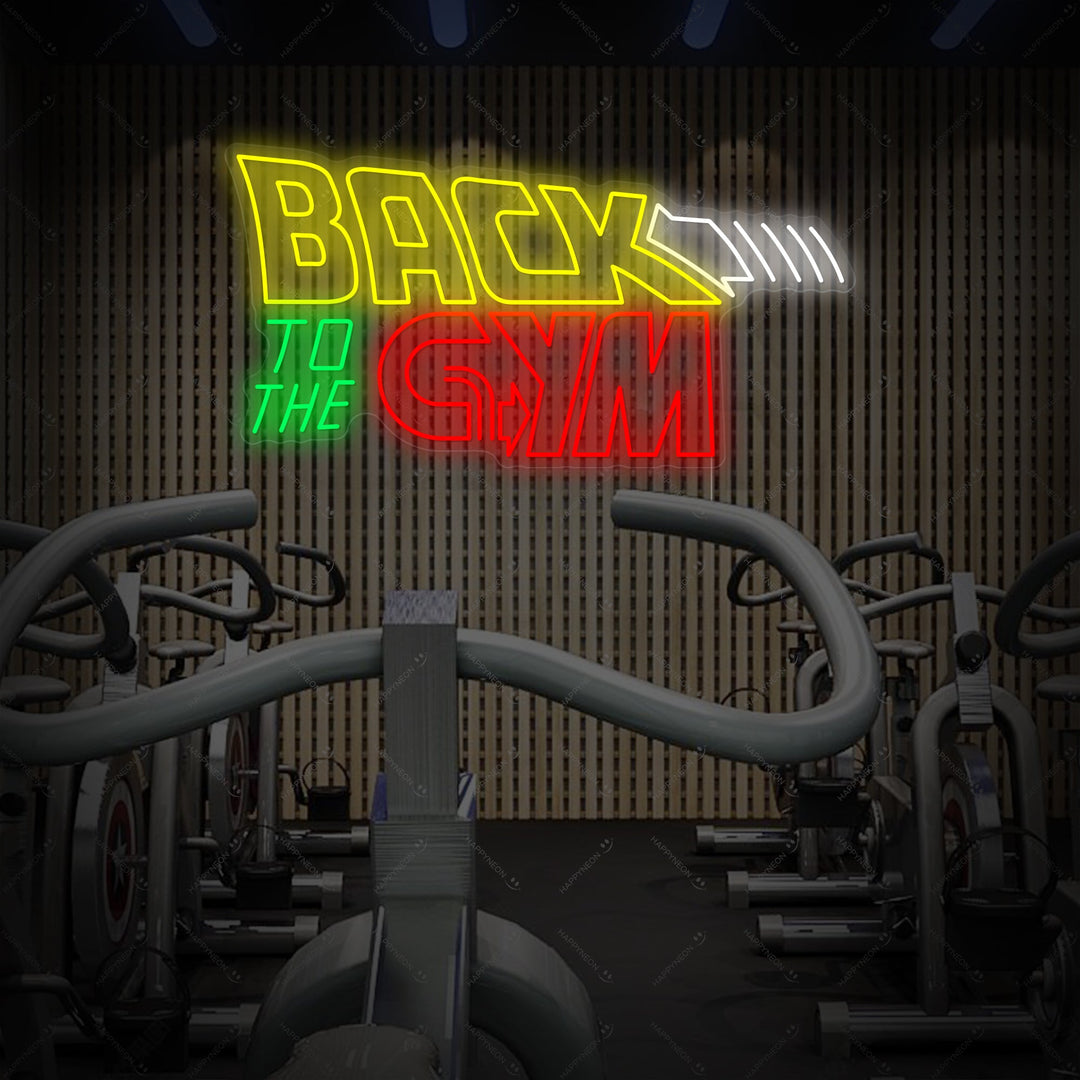 "Back To The Gym" Enseigne néon