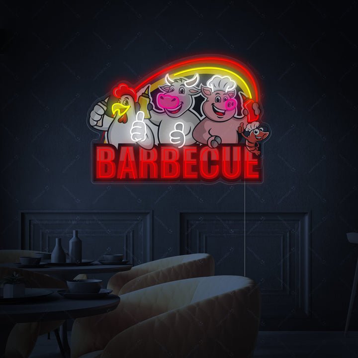 "Barbecue" Enseigne néon