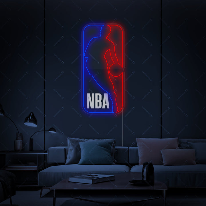 "Logo du match de basket" Enseigne néon