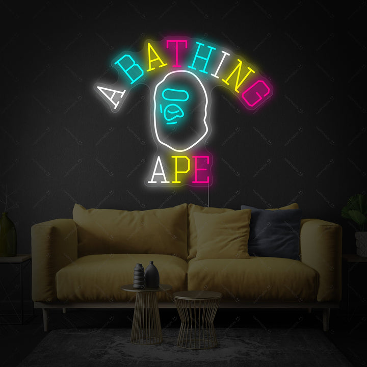 "Bathing Ape" Enseigne néon