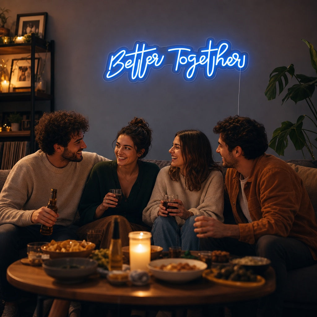"Better Together" Enseigne Lumineuse en Néon